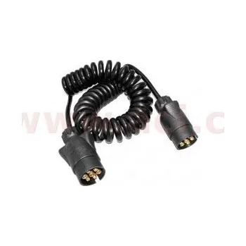 propojovací kabel o délce 2m spirálový, 2x zástrčka 7 PIN 12V TESAT ORIGINÁL