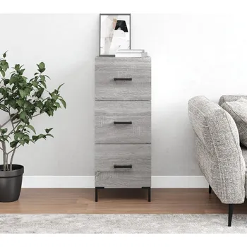 vidaXL Příborník 34,5 x 34 x 90 cm kompozitní dřevo [828606] Barva: šedá sonoma