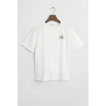 TRIČKO GANT GRAPHIC SS T-SHIRT WHITE