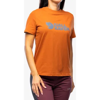 Dámské tričko Bavlněné tričko dámské Fjallraven Logo Tee - terracotta brown