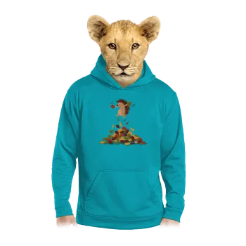 Chlapecká mikina Bastard Radost z listí dětská mikina klokanka Hawaiian Blue