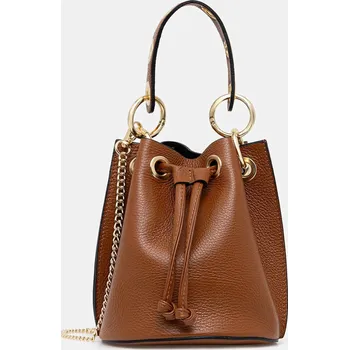 Kabelka Kožená kabelka Answear.LAB 926.hak hnědá 82X, vel. ONE SIZE