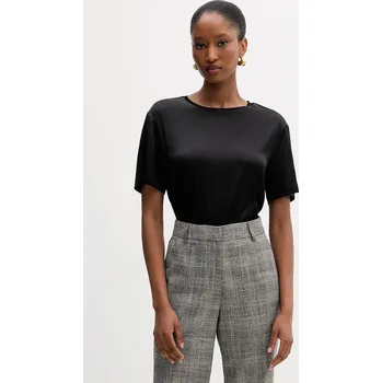 Dámské tričko Tričko Silvian Heach OREILLE dámské, černá barva, GPA25530BL 99X, vel. 38