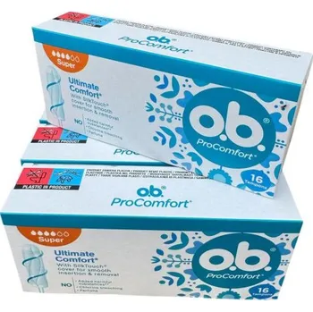 Menstruační tampony O.B. Tampóny ProComfort Super 64 ks