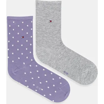 Ponožky Tommy Hilfiger 2-pack modrá barva, 100001493 100001493. 40X, vel. 35/38