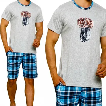 Pánské pyžamo La Penna pánské pyžamo s krátkým rukávem, velikost M