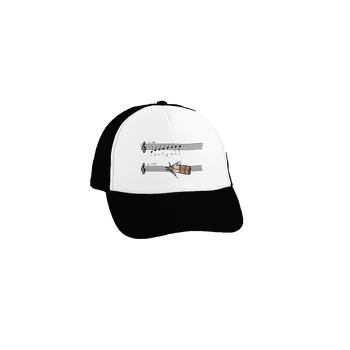 Kšiltovka Bastard A - moll kšiltovka truckerka Black cap