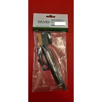 Kartáč pro zvířata Silverline kartáč oboustranný s karabinkou na pružině - černý