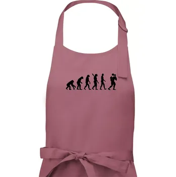 Kuchyňská zástěra Evoluce box - Dámská zástěra na vaření - Univerzální velikost ( Starorůžová )