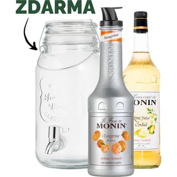 Sirup Dispenzer 4 l ZDARMA k sadě na mandarinkovou limonádu MONIN