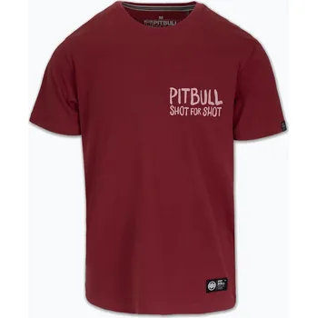 Pánské tričko Pánské tričko Pitbull Shot For Shot burgundy