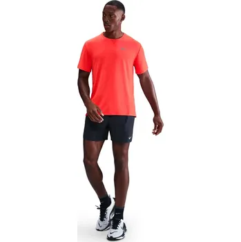Pánské funkční tričko s krátkým rukávem Nike MILER oranžové DV9315-635 - M | UK 5,5 | US 6