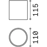 Ideallux Ideal Lux stropní světlo Gun, bílá, hliník, IP44, GU10 1 x 28 W - Doprava zdarma
