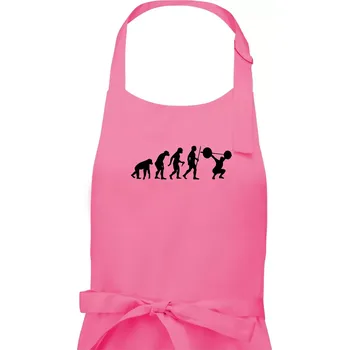 Kuchyňská zástěra Evolution fitness - Dámská zástěra na vaření - Univerzální velikost ( Růžová )