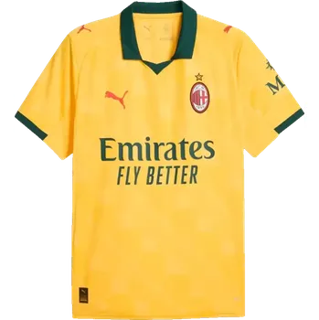 Pánský třetí fotbalový dres Puma AC Milan 25/26 žlutý