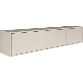 Televizní stolek Závěsná TV skříňka Framme se třemi výklopnými dvířky 150 cm kašmír