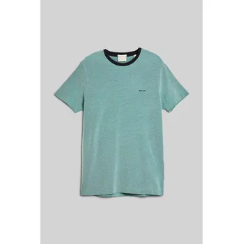 Pánské oblečení TRIČKO GANT 4-COL OXFORD SLIM SS T-SHIRT OCEAN TURQUOSIE