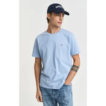 Pánské tričko TRIČKO GANT REG SHIELD SS T-SHIRT CAPRI BLUE