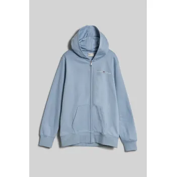 Pánská mikina MIKINA GANT PRINTED GRAPHIC FULL ZIP HOODIE STORMY SEA