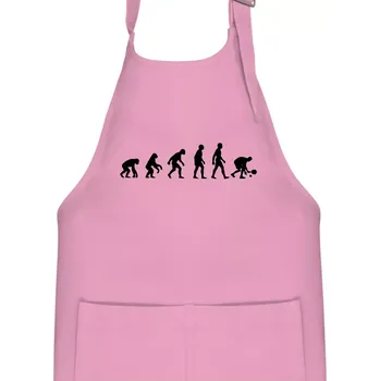Kuchyňská zástěra Evoluce padel - Dětská zástěra na vaření - Univerzální velikost ( Růžová )
