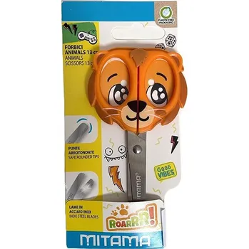 Kancelářské nůžky MITAMA Animal Fantasy Lev, 13 cm