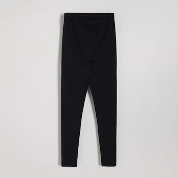 Dámské kalhoty Reserved - Bavlněné legíny s vysokým sedem - černý - 888BZ-99X - 888BZ-99X-XS