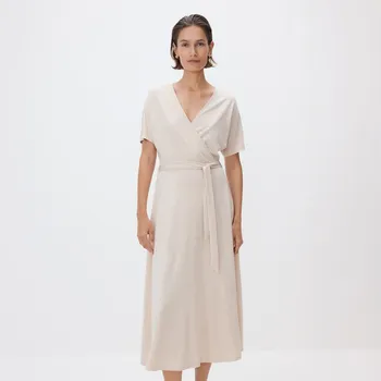 Dámské šaty Reserved - Midi šaty s příměsí modalu - tělová - 920GA-02X - 920GA-02X-M