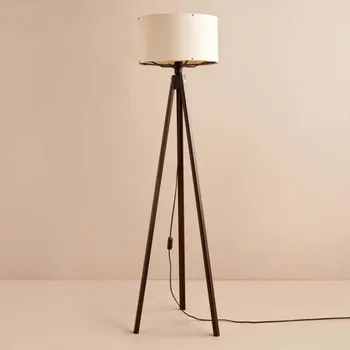 Lampička Stojací lampa AYD 1xE27/40W/230V hnědá/béžová