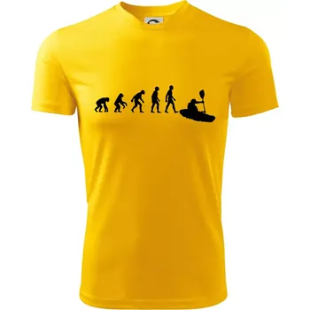 Chlapecké tričko Evoluce kajak - Dětské triko sportovní (dresovina) - 158 cm/12 let ( Žlutá )