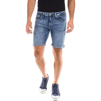 Pepe Jeans Pánské kraťasy HATCH SHORT Barva: denim (odpovídá obrázku), Velikost: W31