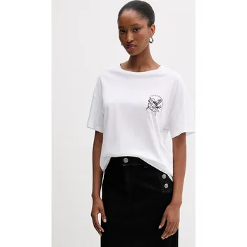 Pánská móda Bavlněné tričko Liu Jo MF5416.JS923 bílá 00X, vel. M