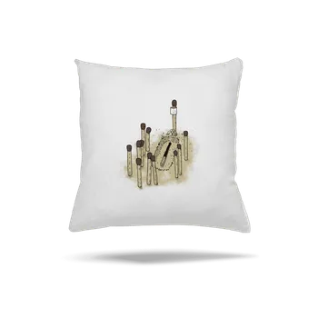 Polštář Bastard Pohřeb sirky polštář White