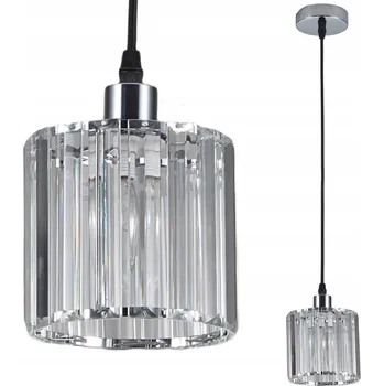 Stropní svítidlo křišťálová stříbrná závěsná skleněná moderní glamour