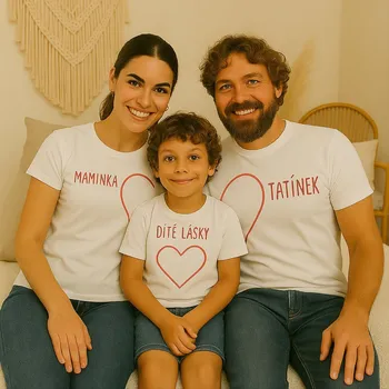 Dívčí oblečení Trička pro celou rodinu DÍTĚ LÁSKY Barva: Bílá, Velikost: Pro holčičku: 158 (12 let)