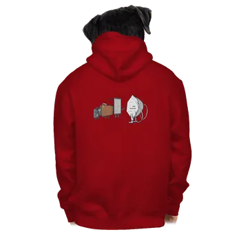 Pánská mikina Bastard Nový člen pánská mikina na zip Red