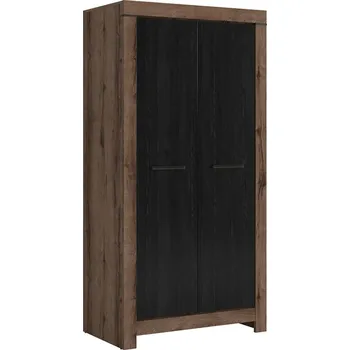 Šatní skříň Šatní skříň Balin - Black Red White - BRW Dub Monastery / Dub Černý 98x195 cm