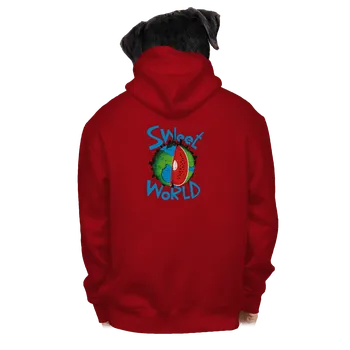 Pánská mikina Bastard Sweet World pánská mikina na zip Red