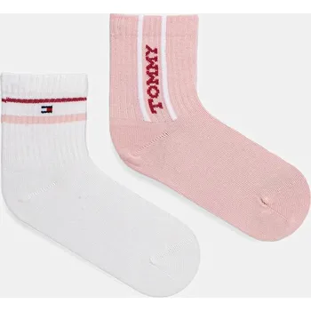 Dětské ponožky Tommy Hilfiger 2-pack růžová barva, 701236339 701236339.9BYA 30X, vel. 23/26
