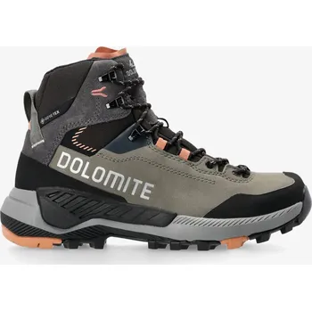 Dámská móda Trekové boty dámské Dolomite Vernale Leather High GTX - silver green/sand pink