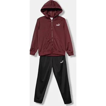 Sportovní oblečení Dětská tepláková souprava Puma Hooded Full-Zip Poly Suit B 690283 burgundské 93X, vel. 152