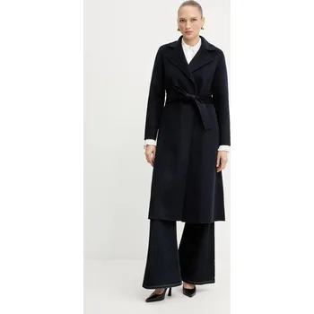 Dámský kabát Kabát s vlnou Silvian Heach GOITIA tmavomodrá barva, GPA25329CP 59X, vel. 40