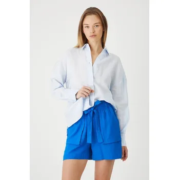 Pánské kraťasy Lněné kraťasy Medicine RS25.SZD0A4 modrá 55X, vel. M