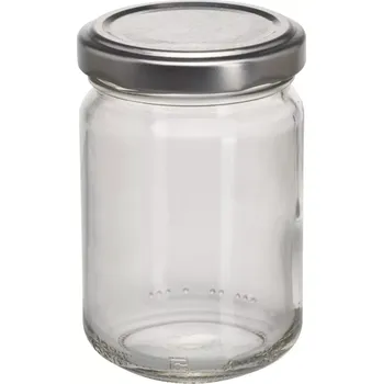 Sklenice Zavařovací sklenice Gastro 156 ml, víčko šroubovací stříbrné, sada 6 ks