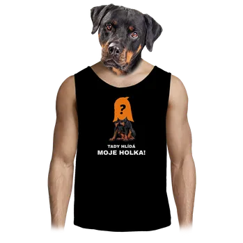 Pánské tílko Bastard Tady hlídám já pánské tílko Black