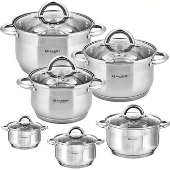 Hrnec Sada hrnců nerezová ocel 12 ks.