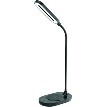 Lampička LED lampa OCTAVIA 7W stmívatelná s bezdrátovým nabíjením - DL4301/W/B Černá