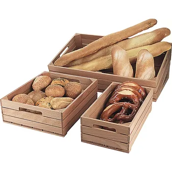 chlebník CONTACTO Dřevěný box GN 1/2, výška: 100 mm, délka: 325 mm, šířka: 265 mm