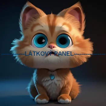 Látkový panel - Kočka - KČ-85 Velikost: 30x30cm, Materiál: Bavlna