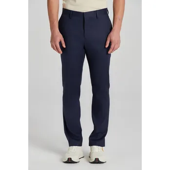 Pánské oblečení KALHOTY GANT SLIM COT/LINEN SUIT PANTS MARINE