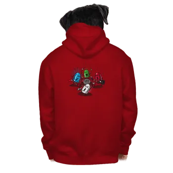 Pánská mikina Bastard Led Zeppelin pánská mikina na zip Red